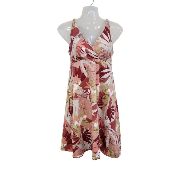 Patagonia Tropical Print Amber Dawn Cotton A-Line Dress Multi Size Small - Picture 1 of 8
